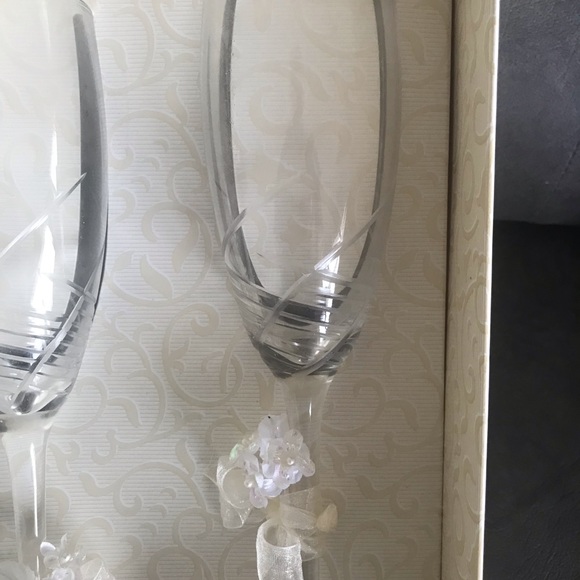 Champagne Glasses for 2 by The Beauty of Jamie Lynn. 
New in box Set of two. - Picture 2 of 4